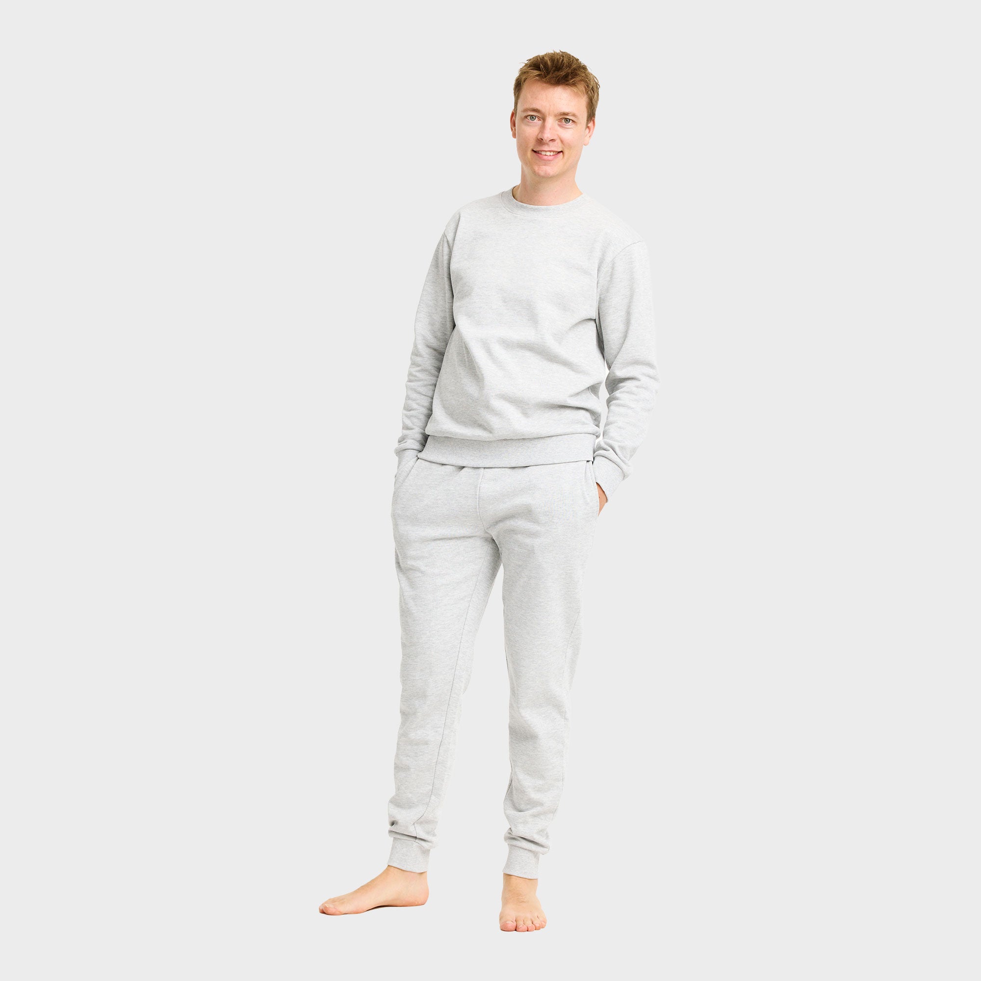 Sweatset grå - Herre.